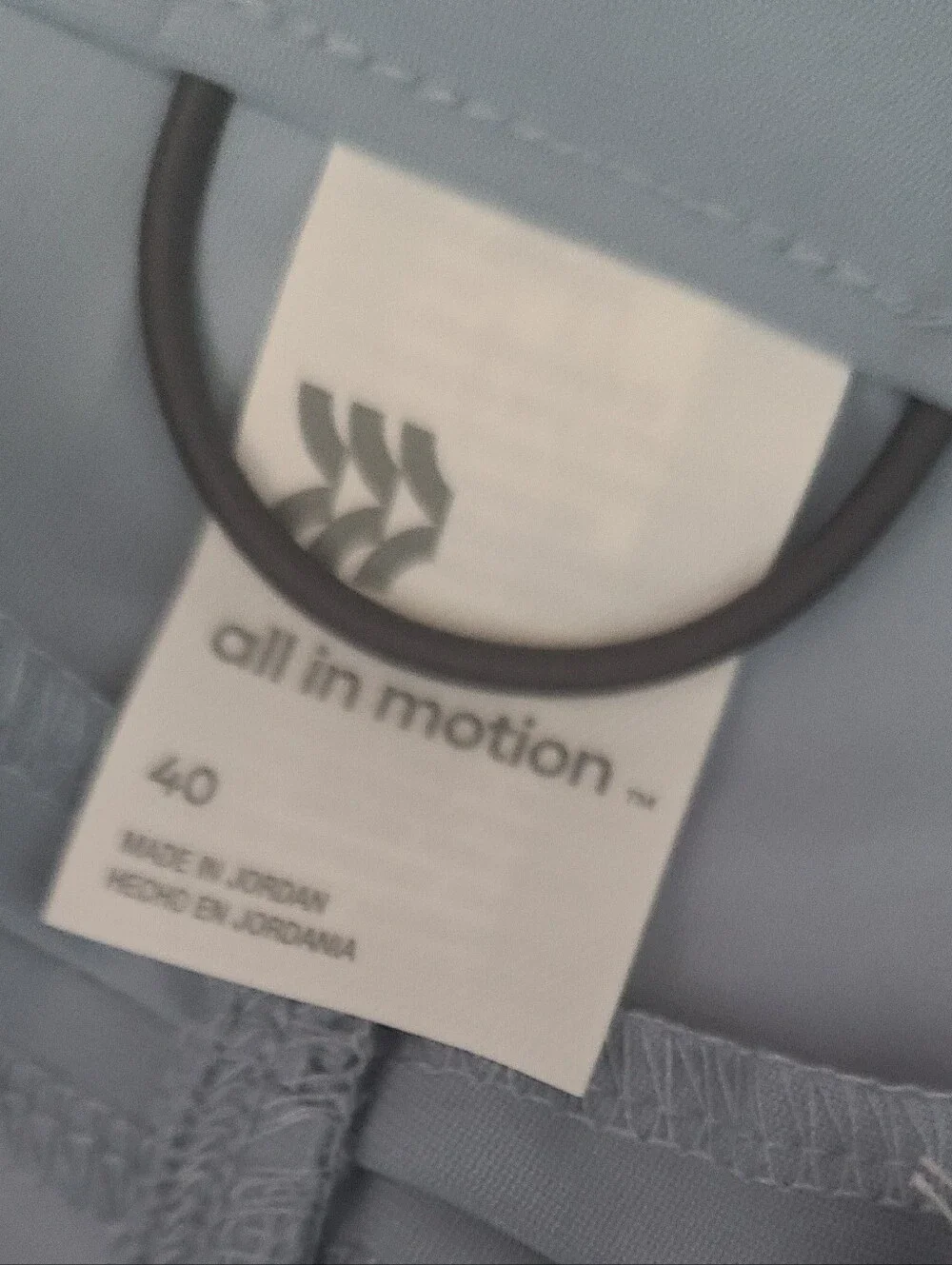 all in motion Light Blue Flat-Front Performance Shorts